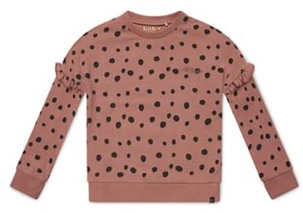 Koko Noko Sweatshirt Nova dusty roze gestippeld Roze/lichtroze