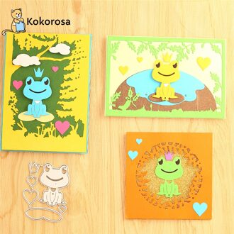 Kokorosa Metalen Stansmessen Lotus Kikker Craft Sterft Scrapbooking Album Gestanst Embossing Stencil Decor