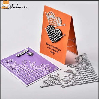 Kokorosa Stansmessen Metalen Die Cuts Kant Frame Grens Bloemen Hart Doos Sterven Scrapbooking Album Embossing Stencil Decor Sterft 16