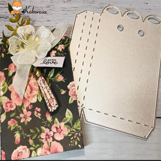 Kokorosa Stansmessen Metalen Die Cuts Kant Frame Grens Bloemen Hart Doos Sterven Scrapbooking Album Embossing Stencil Decor Sterft 25