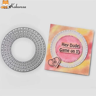 Kokorosa Stansmessen Metalen Die Cuts Kant Frame Grens Bloemen Hart Doos Sterven Scrapbooking Album Embossing Stencil Decor Sterft 3