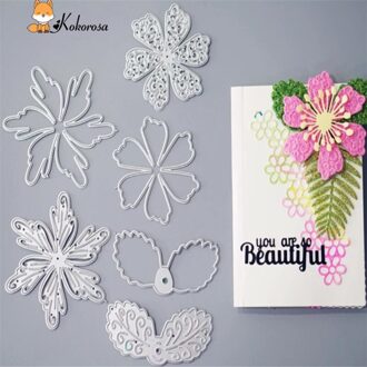Kokorosa Stansmessen Metalen Die Cuts Kant Frame Grens Bloemen Hart Doos Sterven Scrapbooking Album Embossing Stencil Decor Sterft 342