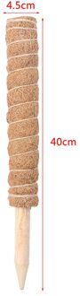 Kokos Pole Extension Kokosnoot Klimmen Planten Stok Behouden Vocht Tuin Frame Bruin