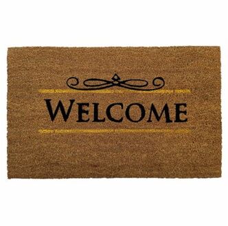 Kokosmat 'Welcome' - 40x60 cm Multikleur