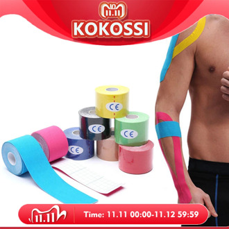KoKossi One Piece Kinesiology Tape Muscle Bandage Sports Cotton Elastic Adhesive Strain Injury Tape Knee Muscle Pain Relief