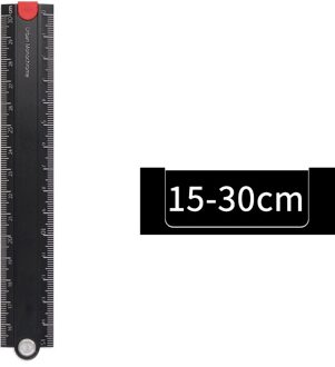 Kokuyo Alumite Opvouwbare Liniaal 15cm 30cm Stedelijke Monochroom Meetliniaal Japanse Briefpapier Kantoor School Student Leveringen A6336 wit