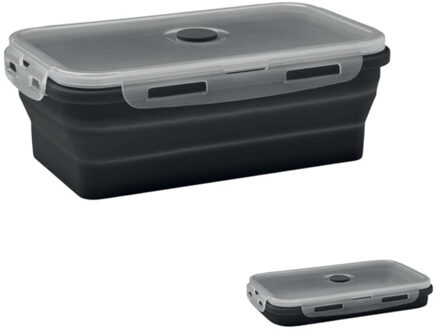 Kolapso silicone opvouwbare lunchbox Zwart - One size