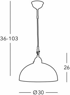 Kolarz hanglamp Nonna Ø 30 cm Bloem goudkleurig Rand golvend wit, goud, messing