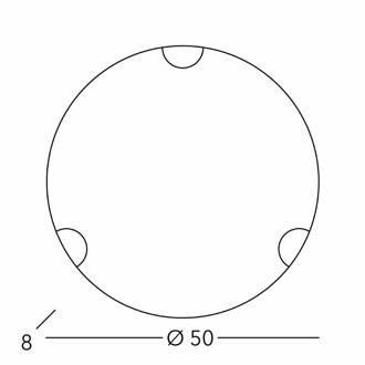 Kolarz plafondlamp Nonna, Ø 50 cm, strooibloem blauw, glas wit, blauw