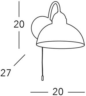 Kolarz wandlamp Nonna, Ø 20 cm, citroenen, gladde rand wit, kleurrijk, messing