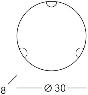 Kolarz wandlamp Nonna, Ø 30 cm, hert goudkleurig, glas wit, goud