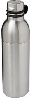 Koln koper sport vacuüm geïsoleerde fles - maat One size Zilver