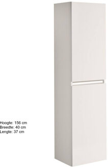 Kolomkast Allibert Pesaro 40x156x37 cm Alpen Wit