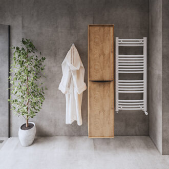 Kolomkast Gliss Design Eleganz Hera Zwart 160cm Oak Classic Eiken