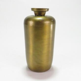 Kolony vaas metaal goudkleurig 21,5cm