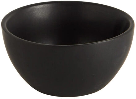 Kom - aardewerk - zwart - stapelbaar - D9.5 x 5 cm - schaaltje