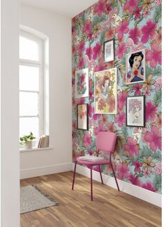 Komar Fotobehang - Ariel Pink Flower 200x280cm - Vliesbehang Multikleur