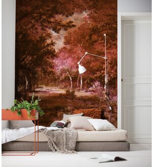 Komar Fotobehang - Autumna Rosso 200x280cm - Vliesbehang Multikleur