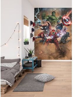 Komar Fotobehang - Avengers Superpower 200x280cm - Vliesbehang Multikleur