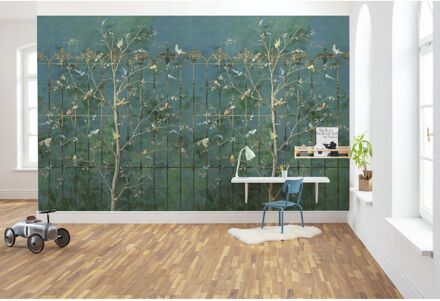 Komar Fotobehang Birdsong Breeze - Groen - 2,50m X 400cm