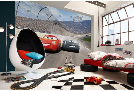 Komar Fotobehang - Cars 3 Curve 368x254cm - Papierbehang Multikleur
