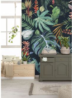 Komar Fotobehang Colourful Leaves - Meerkleurig - 2,50m X 200cm