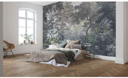 Komar Fotobehang - Fairytale Forest 400x280cm - Vliesbehang Multikleur