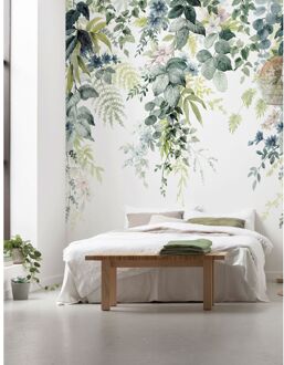 Komar Fotobehang Flower Trendils - Groen - 2,50m X 300cm