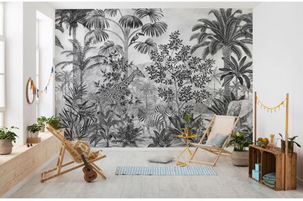 Komar Fotobehang Hidden Away - Grijs - 2,50m X 350cm