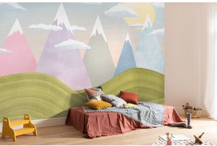 Komar Fotobehang - Hilltops 400x280cm - Vliesbehang Multikleur