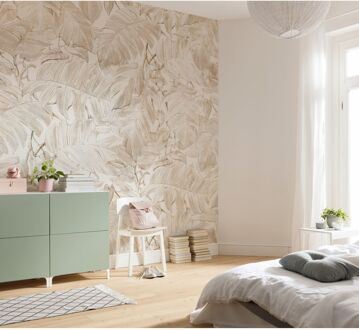 Komar Fotobehang Hojas - Beige - 2,50m X 250cm