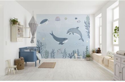 Komar Fotobehang La Vie Bleue - Blauw - 2,50m X 300cm