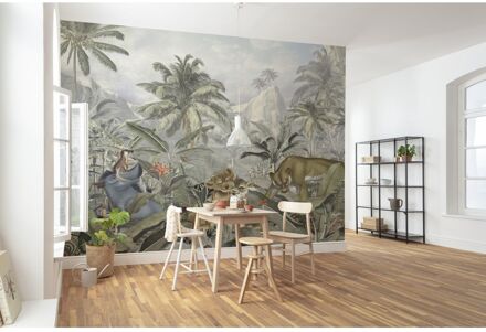 Komar Fotobehang - Lion King Mountains 300x280cm - Vliesbehang Multikleur