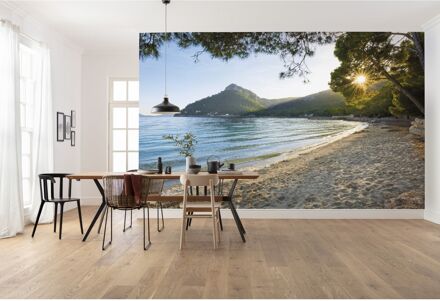 Komar Fotobehang - Lonely Paradise 450x280cm - Vliesbehang Multikleur