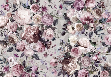 Komar Fotobehang - Lovely Blossoms 350x250cm - Vliesbehang Multikleur