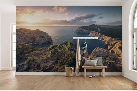 Komar Fotobehang - Mediterranes Spektakel 450x280cm - Vliesbehang Multikleur