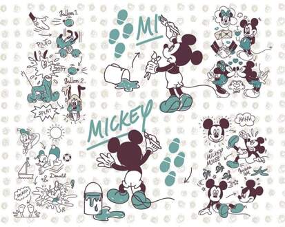 Komar Fotobehang - Mickey and Friends 350x280cm - Vliesbehang Multikleur