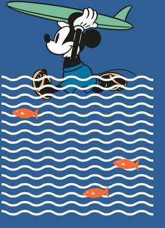 Komar Fotobehang - Mickey gone Surfing 200x280cm - Vliesbehang Multikleur