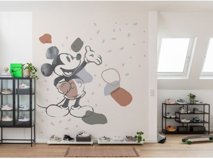 Komar Fotobehang - Mickey Organic Shapes 250x280cm - Vliesbehang Multikleur