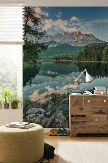 Komar Fotobehang - Mirror Lake 184x254cm - Papierbehang Multikleur