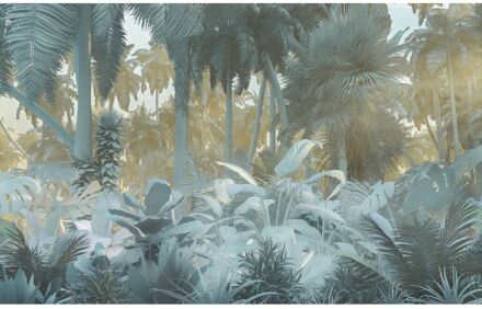 Komar Fotobehang - Misty Jungle 400x250cm - Vliesbehang Multikleur