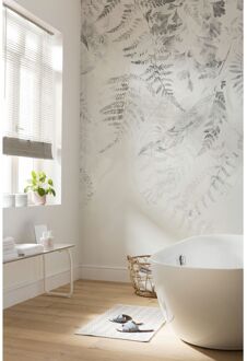 Komar Fotobehang Misty Leaves - Beige - 2,50m X 200cm