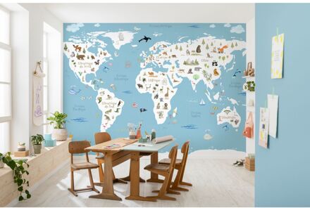 Komar Fotobehang Monde Magique - Blauw - 2,50m X 300cm