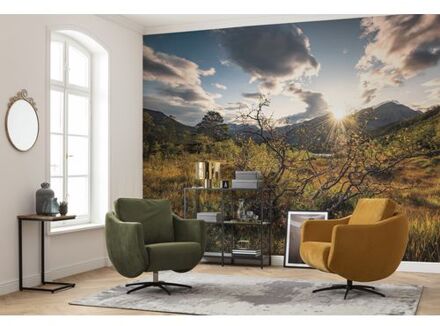Komar Fotobehang - Norwegische Herbstwelten 450x280cm - Vliesbehang Multikleur