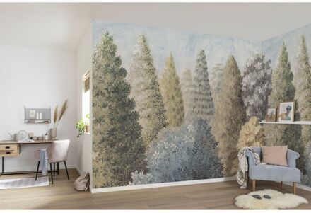 Komar Fotobehang Painted Woods - Meerkleurig - 2,50m X 400cm