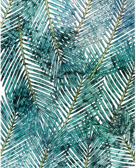 Komar Fotobehang - Palm Canopy 200x250cm - Vliesbehang Multikleur