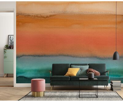 Komar Fotobehang Risveglio - Oranje - 2,50m X 300cm