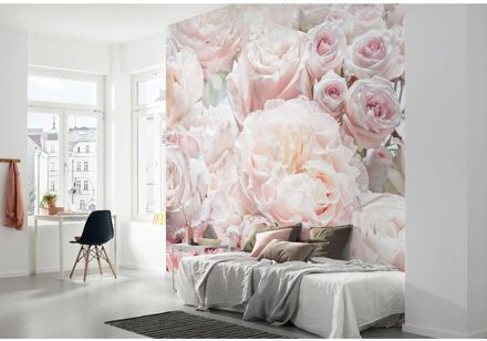 Komar Fotobehang Rozengeur - Roze - 2,50m X 300cm