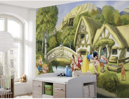 Komar Fotobehang - Snow White 368x254cm - Papierbehang Multikleur