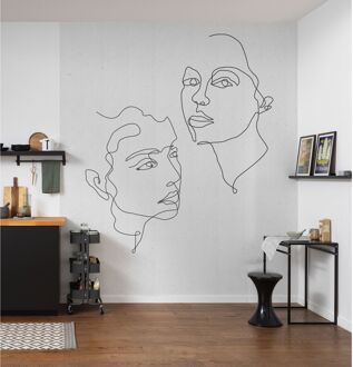 Komar Fotobehang Soul Mates - Wit - 2,50m X 200cm